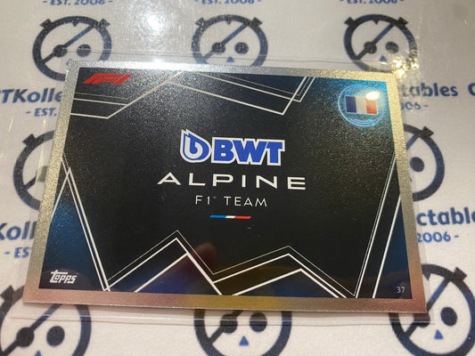 2023 Topps Turbo Attax F1 Attax BWT Apline #28 Team Logo Foil