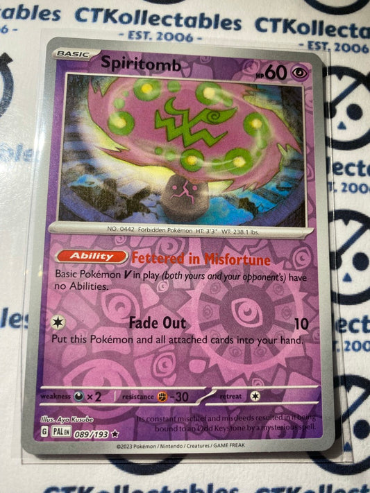 Spiritomb Reverse Holo #089/193 2023 Paldea Evolved Pokemon Card