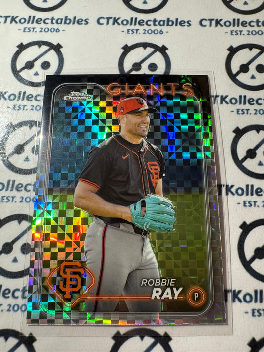 2024 Topps Chrome Baseball Robbie Ray X-Fractor #106 Giants