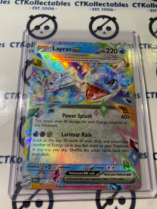 Lapras EX Ultra Rare #032/142 Stellar Crown Scarlet & Violet Pokemon