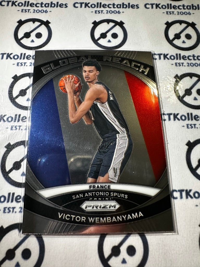 2023-24 NBA Panini PRIZM Victor Wembanyama Global Reach #2 RC Spurs