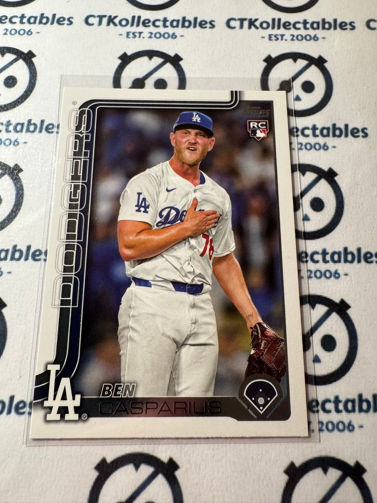 2025 Topps Series 2 Baseball Ben Casparius rookie RC #384 Dodgers