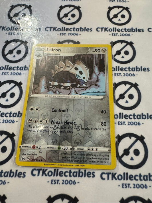 Lairon Reverse Holo #088/159 Crown Zenith Pokémon Card