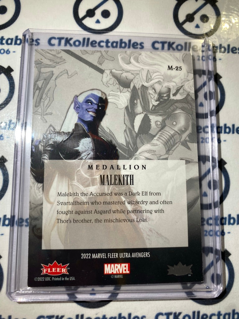 2022 Fleer Ultra Avengers Medallion "Malekith" M-25 Avengers