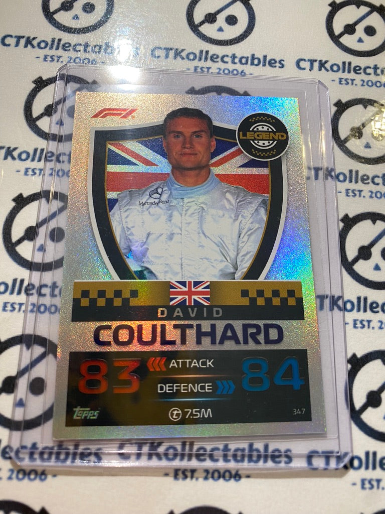 2023 Topps Turbo Attax F1 -Foil David Coulthard Legend #347