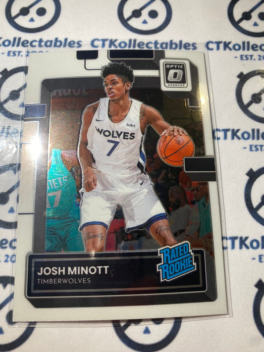 2022-23 NBA Optic Rated Rookie Josh Minott #244 timberwolves