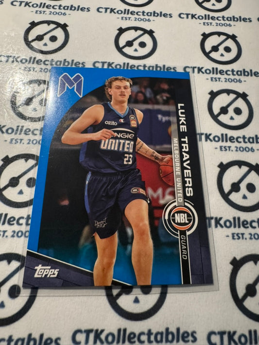 2023-24 Topps NBL Luke Travers Blue Parallel #48 United