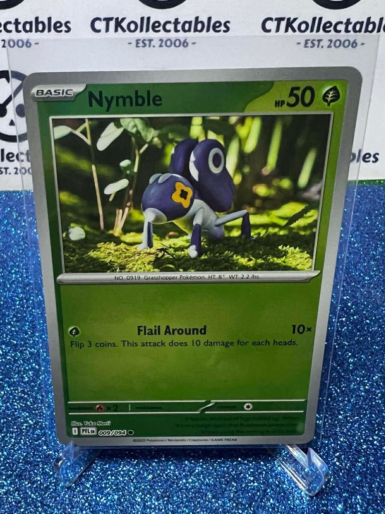 Nymble Reverse Holo #009/094 Phantasmal Flames Pokemon