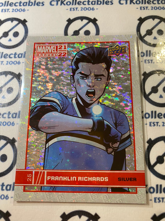 2021-22 Upper Deck Marvel Annual Franklin Richards # 25 Silver Sparkle Parallel