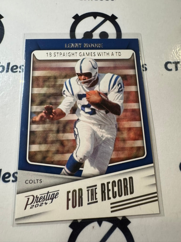 2024 NFL Prestige Lenny Moore For the Record #FR-LM Colts