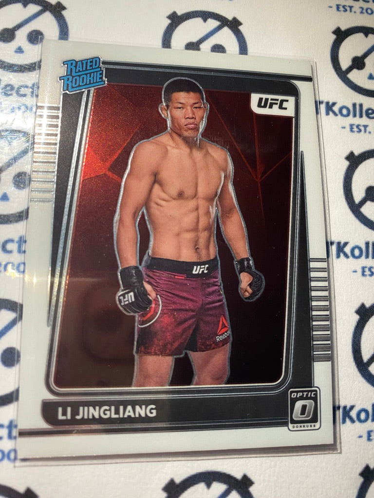 2022 UFC Panini Optic Rated Rookie Li Jingliang #113 Welterweight