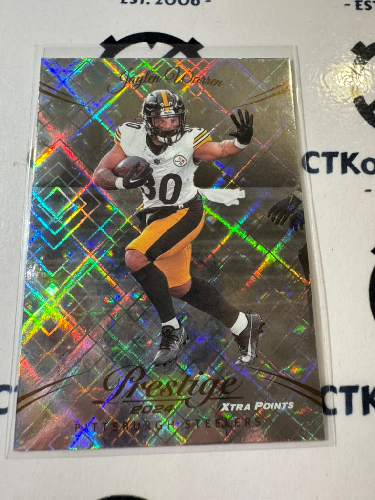 2024 NFL Prestige Diamond Xtra Points #250 Jaylen Warren Pittsburgh Steelers