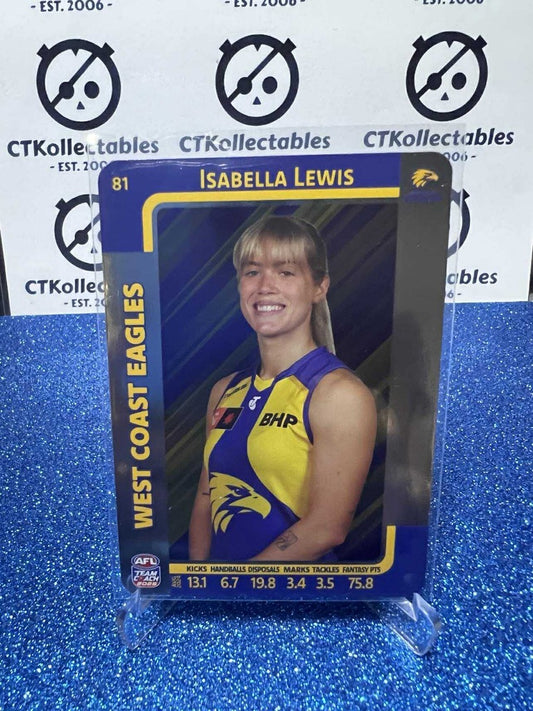 2025 AFLW Teamcoach Silver #81 Isabella Lewis Eagles