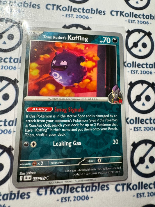 Tem Rocket's Koffing Scarlet & Violet Destined Rivals #125/182 Reverse Holo