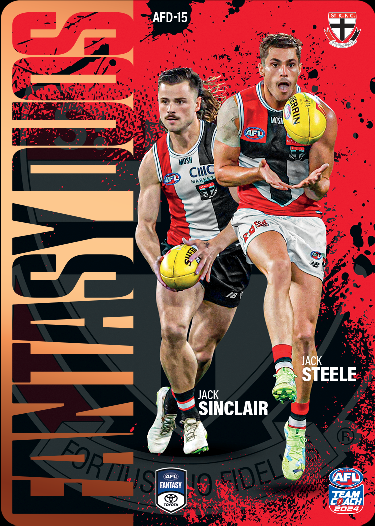 2024 AFL Teamcoach Jack Sinclair/Jack Steele Fantasy DUOS AFD-15 Saint