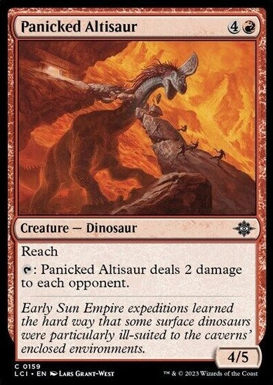 2023 MAGIC THE GATHERING THE LOST CAVERNS OF IXALAN - PANICKED ALTISAUR - CREATURE - DINOSAUR CARD