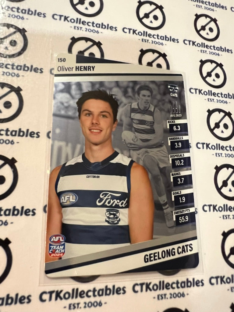 2024 AFL Teamcoach Silver Card #150 Oliver Henry Cats