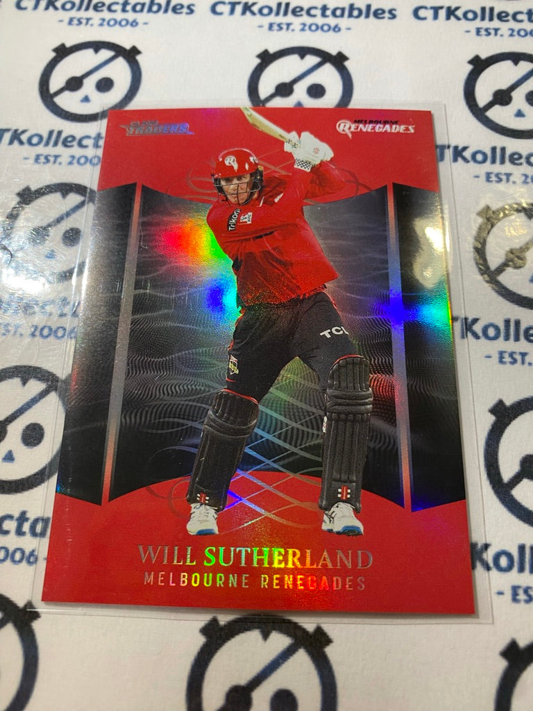 2023/2024 TLA Cricket Traders Silver Parallel Will Sutherland #P097