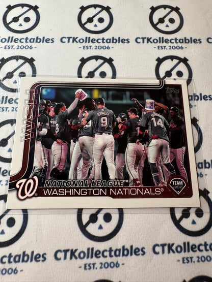 2025 Topps Series 2 Baseball Washington Nationals Team Card #486