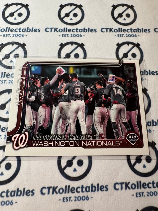 2025 Topps Series 2 Baseball Washington Nationals Team Card #486