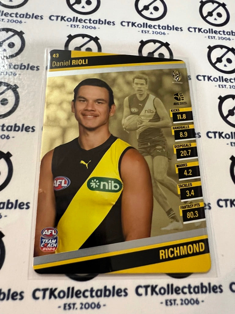 2024 AFL Teamcoach Silver Card #43 Daniel Rioli Tigers