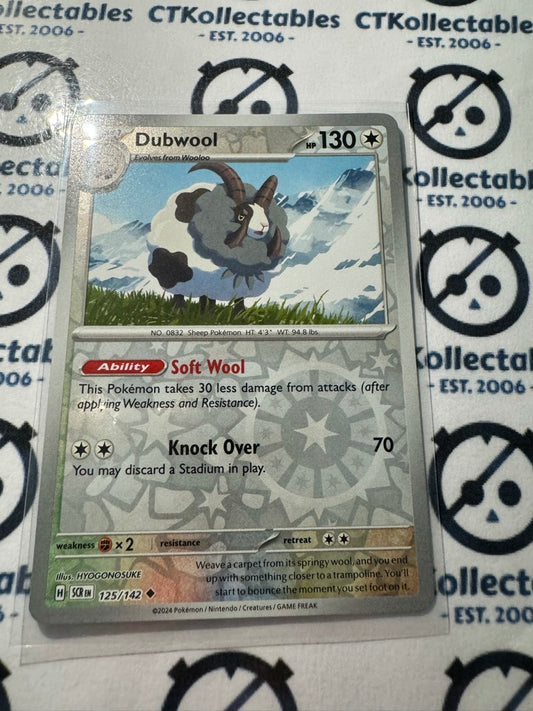 Dubwool Reverse Holo #125/142 Stellar Crown Scarlet & Violet Pokemon