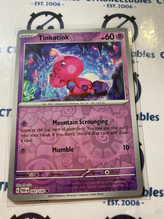 Tinkatink Reverse Holo #082/182 2023 Scarlet & Violet Paradox Rift Pokémon TCG