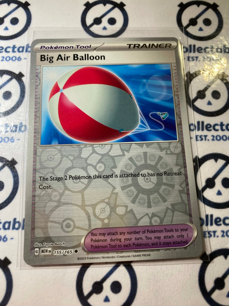 Big Air Balloon Reverse Holo #155/165 Scarlet & Violet 151 Pokemon Card