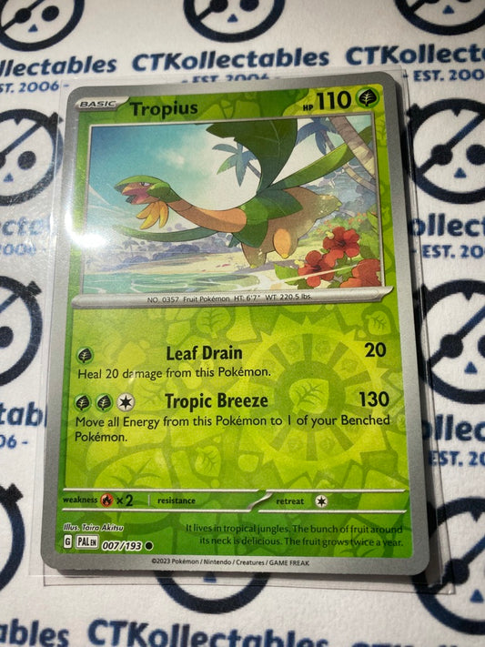 Tropius Reverse Holo #007/193 2023 Paldea Evolved Pokemon Card