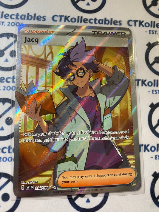 Jacq Trainer Full Art #236/198 2023 Scarlet & Violet Pokémon TCG