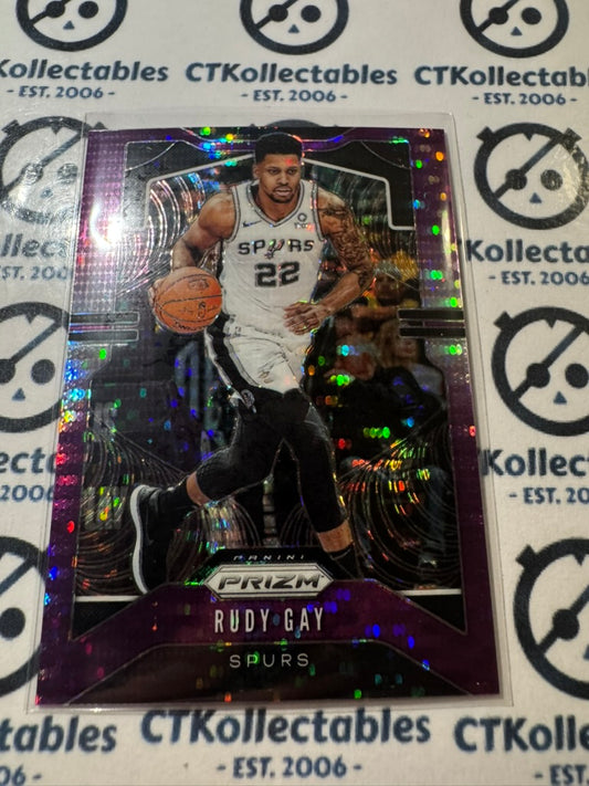 2019-20 NBA Panini Prizm Rudy Gay Purple Pulsar Prizm #34/35 Prizm #135 Spurs