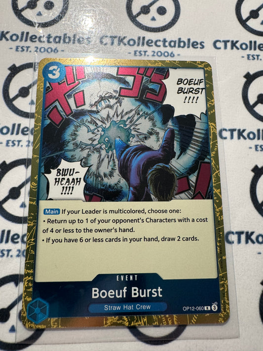 One Piece : Legacy of the Master FOIL OP12-060 – Boeuf Burst – Rare