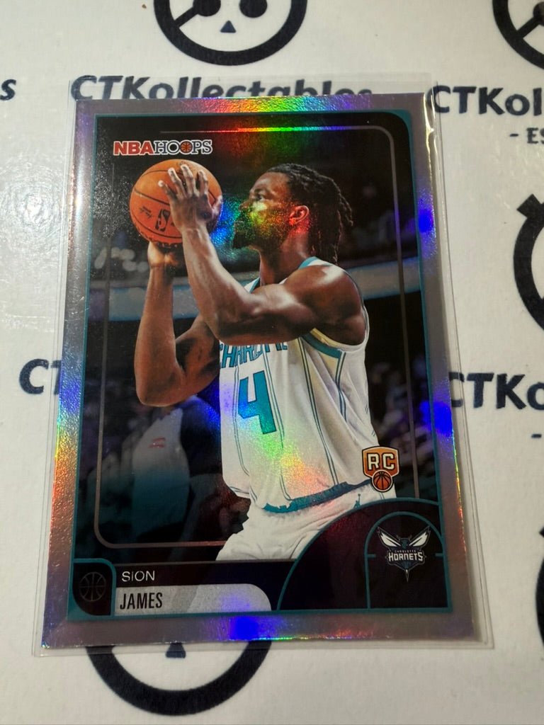 2025-26 Topps NBA Hoops Sion James Rookie Card #151 Hornets