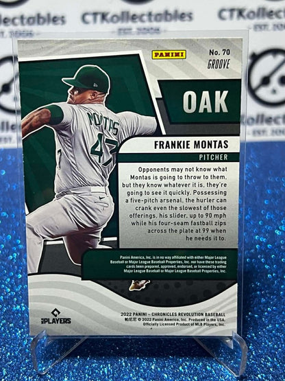 2022 Chronicles MLB Revolution #70 Frankie Montas Groove Oakland