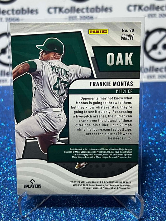 2022 Chronicles MLB Revolution #70 Frankie Montas Groove Oakland