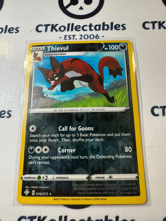 Thievul #048/072 Reverse Holo - Pokemon Card Shining Fates