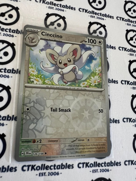 Cincino Reverse Holo #126/159 Journey Together Pokemon Card TCG