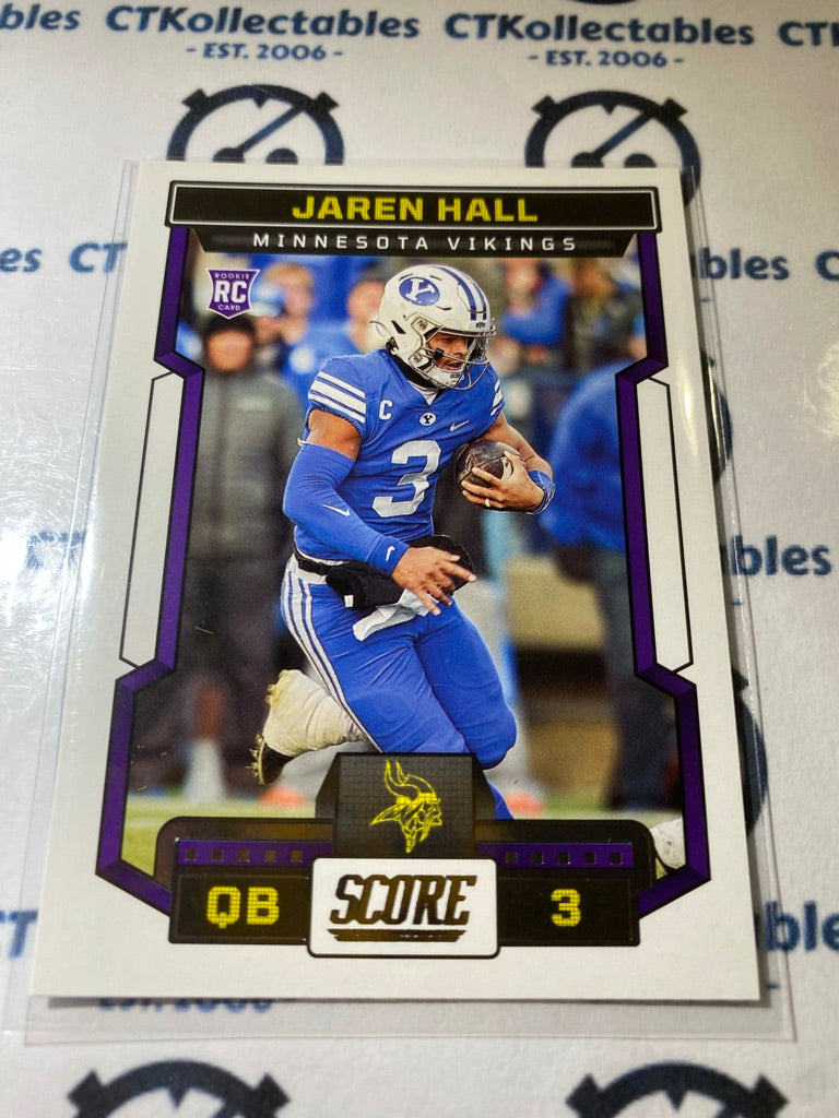 2023 NFL Panini Score #311 Jaren Hall - Minnesota Vikings