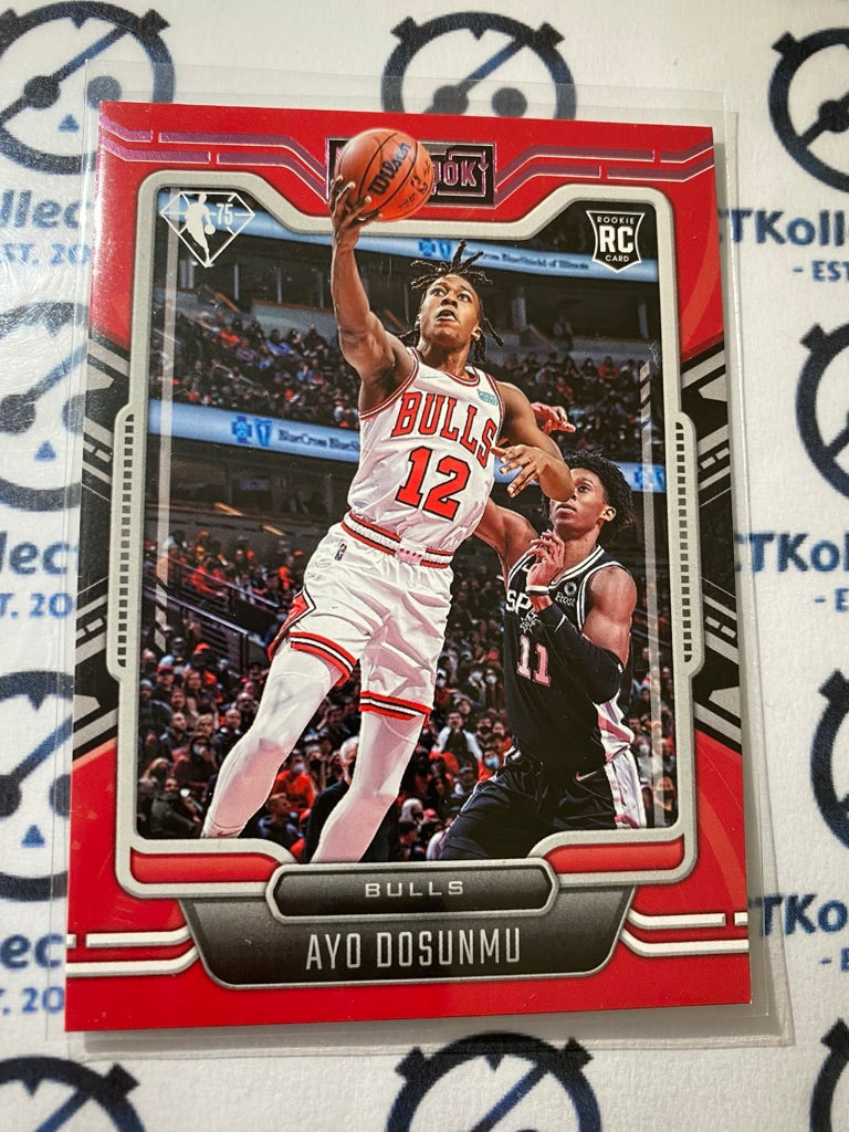 2021/22 Panini NBA Chronicles Playbook Ayo Dosunmu Pink #293 Bulls