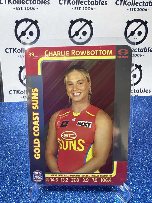2025 AFLW Teamcoach Silver #39 Charlie Rowbottom Suns
