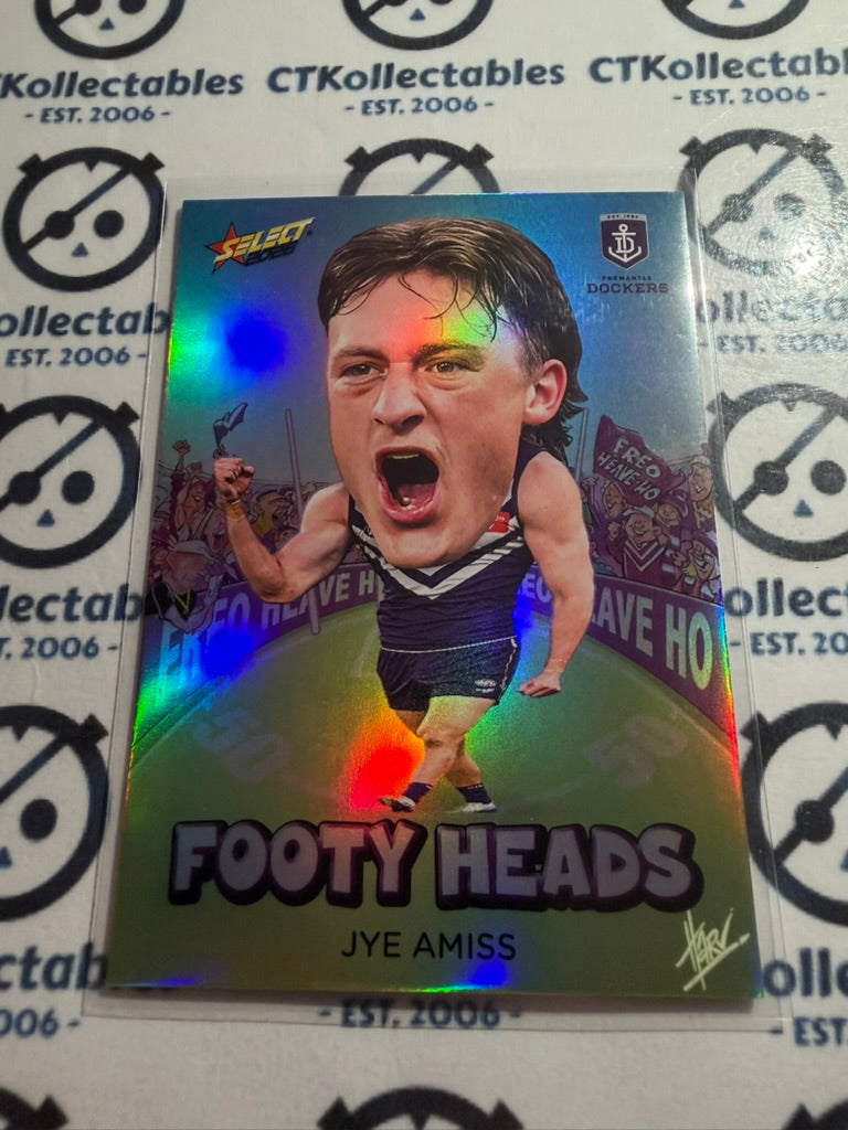 2026 Select AFL Footy Stars Footy Heads FH31 Jye Amiss Dockers