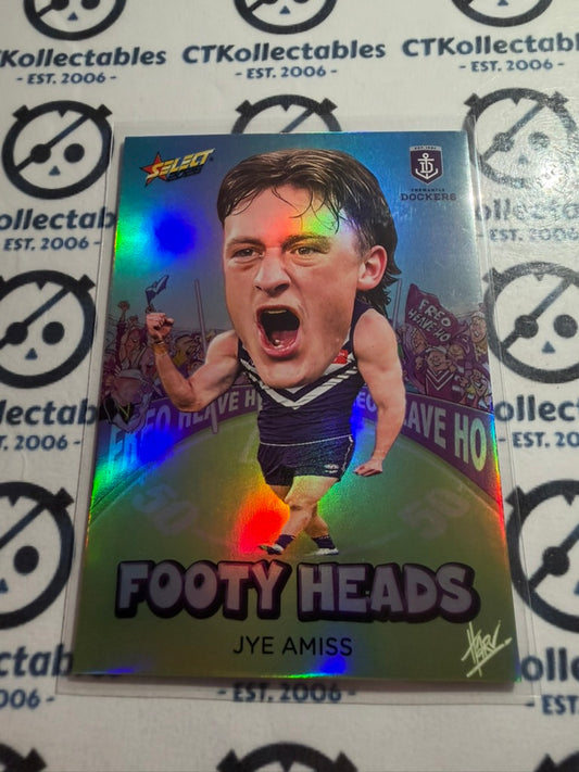 2026 Select AFL Footy Stars Footy Heads FH31 Jye Amiss Dockers