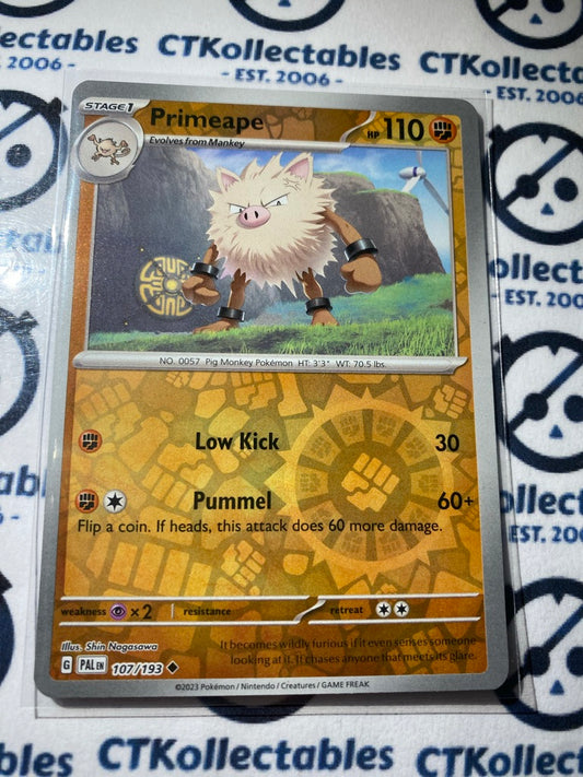 Primeape Reverse Holo #107/193 2023 Paldea Evolved Pokemon Card