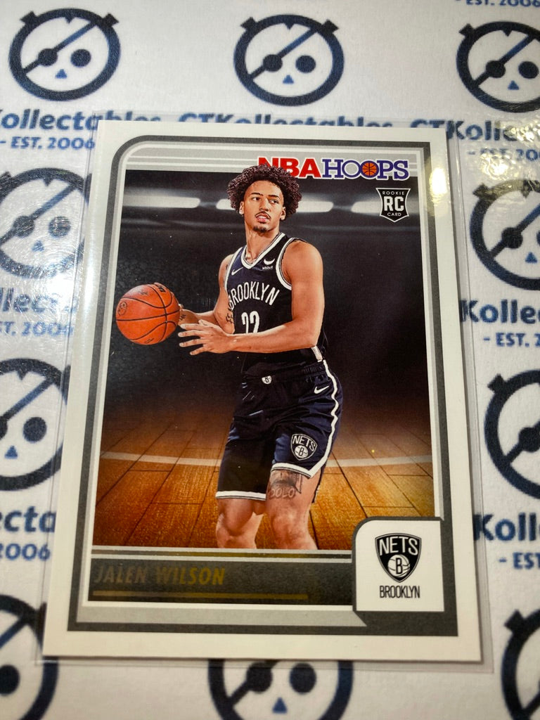 2023-24 Panini NBA HOOPS Jalen Wilson rookie card RC #258 Nets