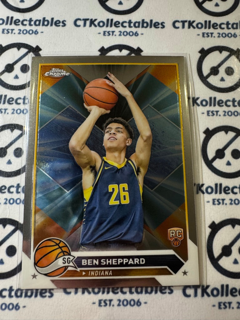 2023/24 Topps NBA Chrome Ben Sheppard rookie card RC #83