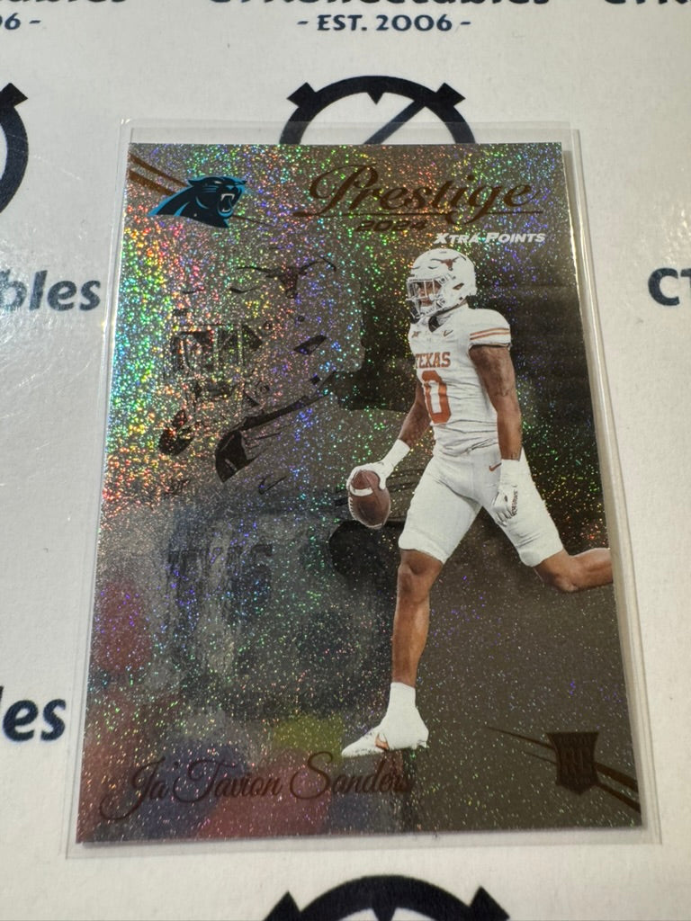 2024 NFL Prestige Dots Xtra Points Rookie Card #358 Ja’Tavion Sanders Panthers