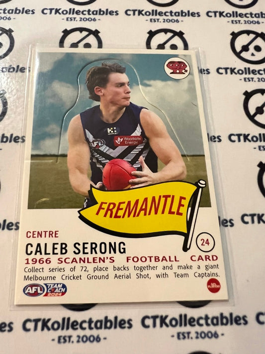 2024 AFL Teamcoach Scanlens Die-Cut Caleb Serong #24 Dockers