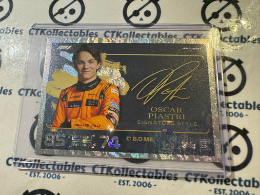 2024 Topps Turbo Attax F1 - OSCAR PIASTRI SIGNATURE STYLE #45 MCLAREN