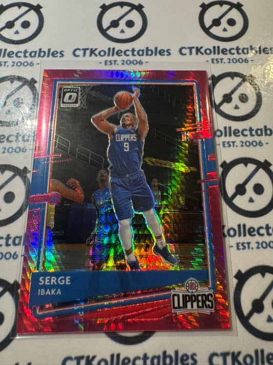 2020-21 NBA Donruss Optic Serge Ibaka Pink Hyper Prizm #91 Clippers