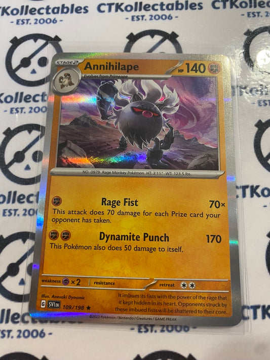 Annihilape Holo Rare #109/198 2023 Scarlet & Violet Pokémon TCG